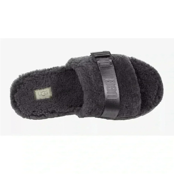 [US8]UGG  Black TREADLITE WOOL Lined Platform Sandal - Picture 2 of 8